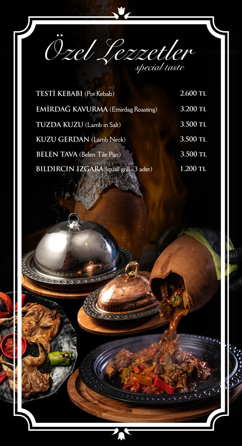 nokta tesisleri menü